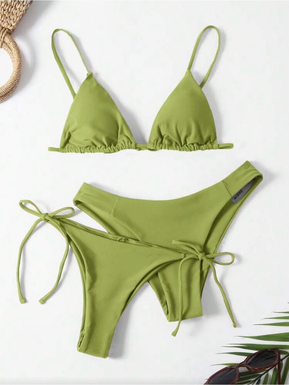 Size medium Olive Green Bikini Set